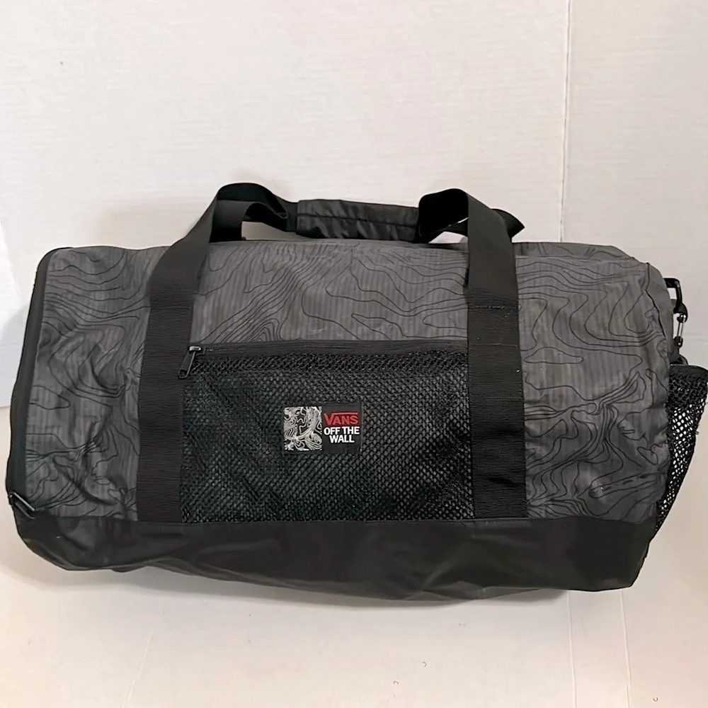 VANS X NATHAN FLORENCE Mala Duffle Vans Collab Nathan Florence Asphalt Black EUC